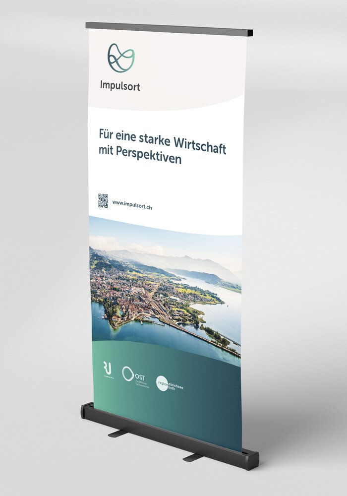 Rollup mit Blick über den Zürichsee